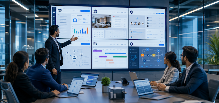 Business management software solutions by Nexora Global