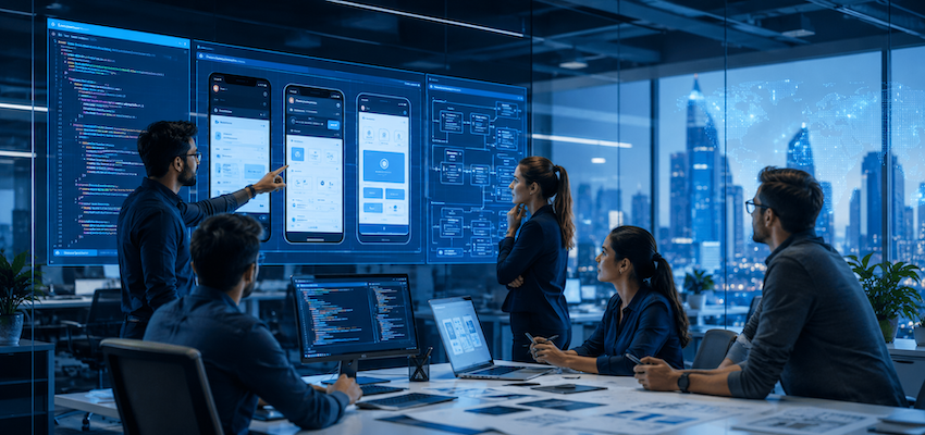 Custom software development services by Nexora Global